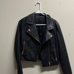 Vegan Leather Moto Jacket